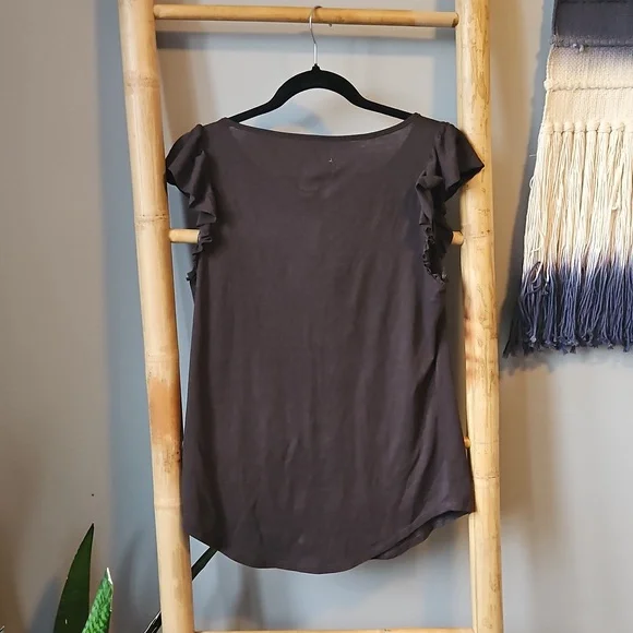 Chaser Ruffle Cap Sleeve Tee - Picture 5 of 6